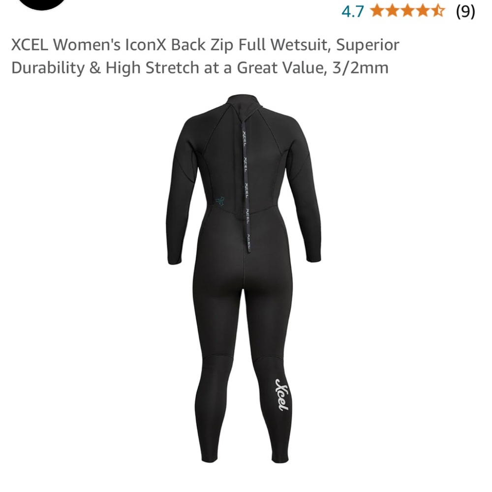 Xcel Women’s Full 3/2 Wetsuit Size 12 - Picture 3 of 10